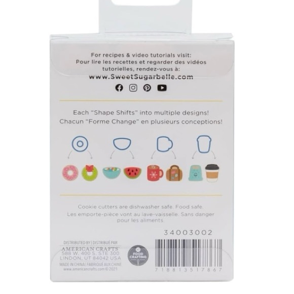 SWEET SUGARBELLE Mini Cookie Cutters Breakfast theme. Set of 4. NWOT - Picture 4 of 6